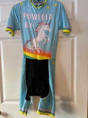 Powered By Unicorn Power Trisuit - size M but fits larger